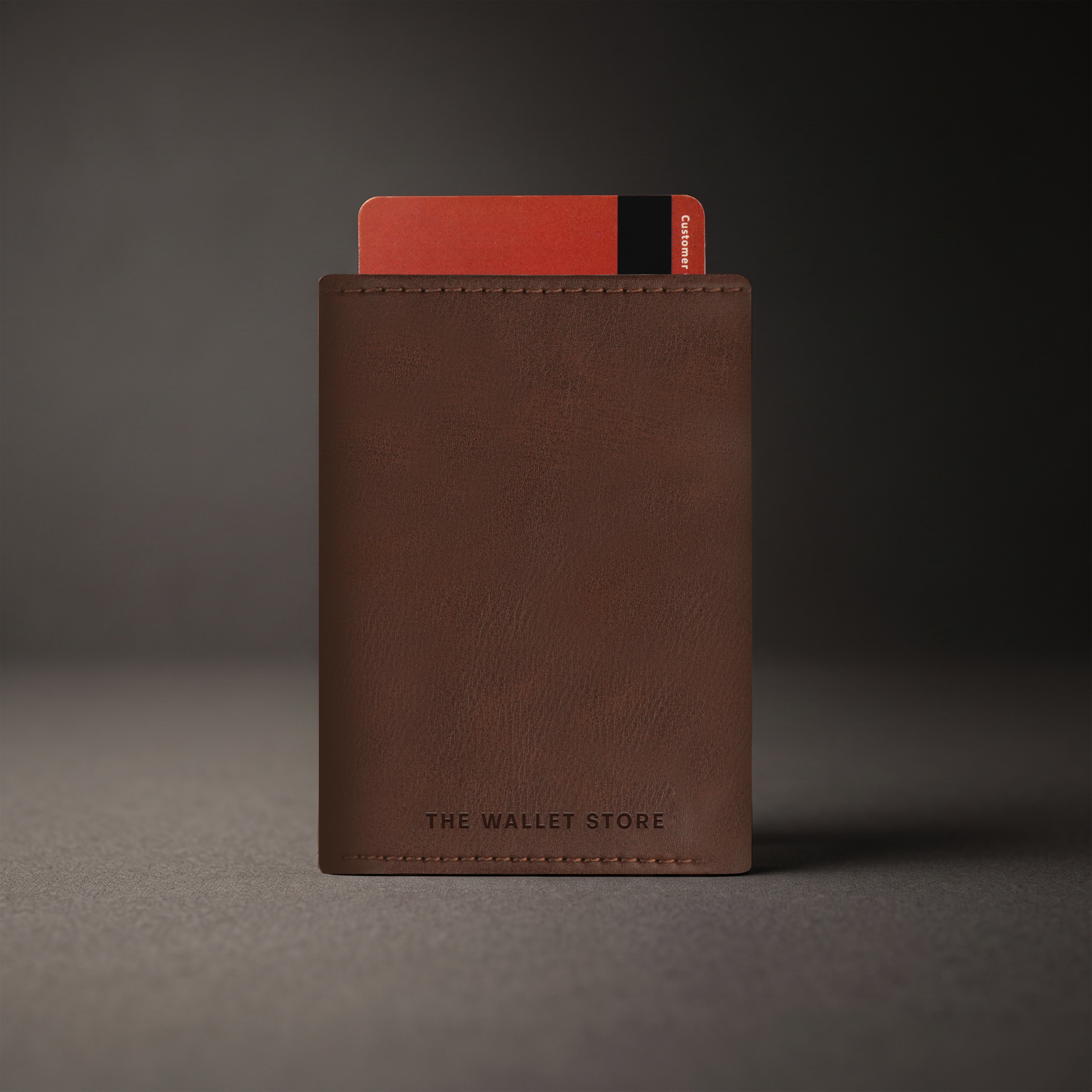Crest RFID Protected Wallet Cardholder - Brown