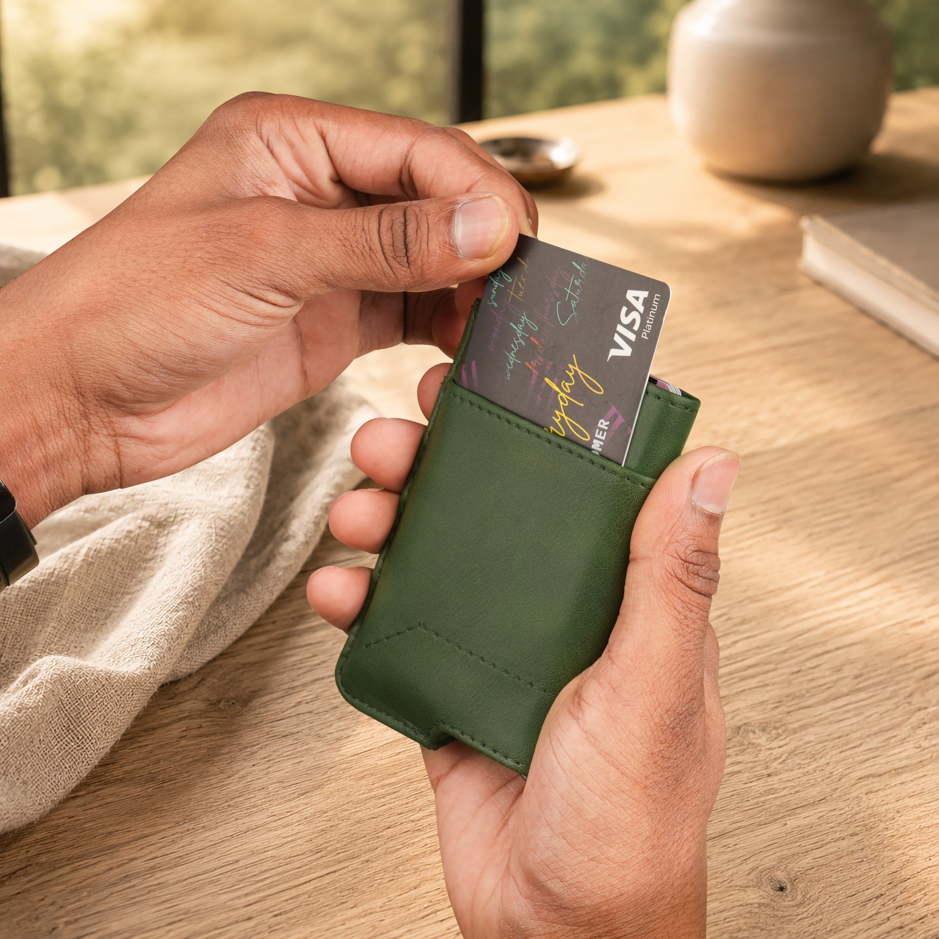 Apex RFID Protected Pop-Up Cardholder - Green