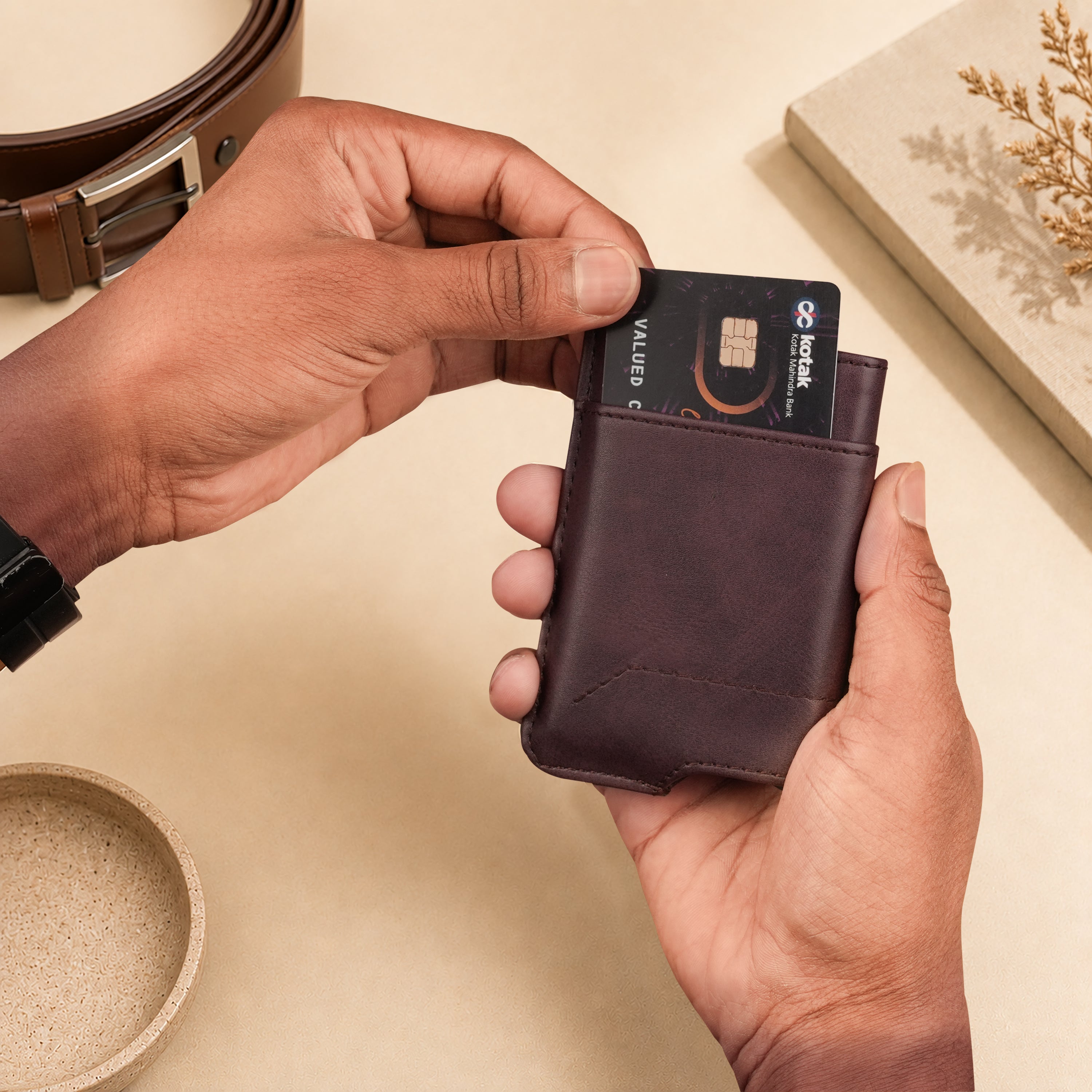 Apex RFID Protected Pop-Up Cardholder - Wine