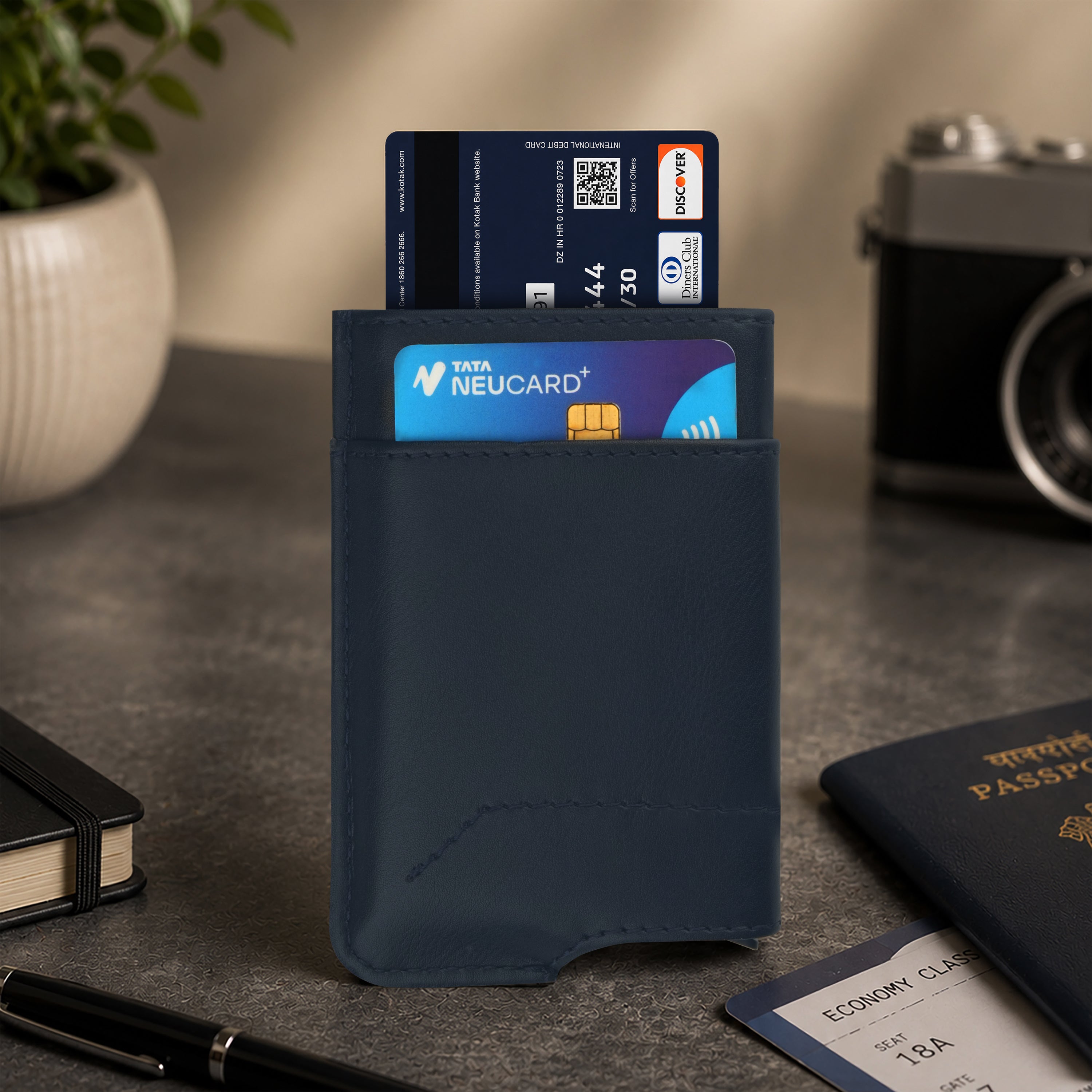 Apex RFID Protected Pop-Up Cardholder - Blue