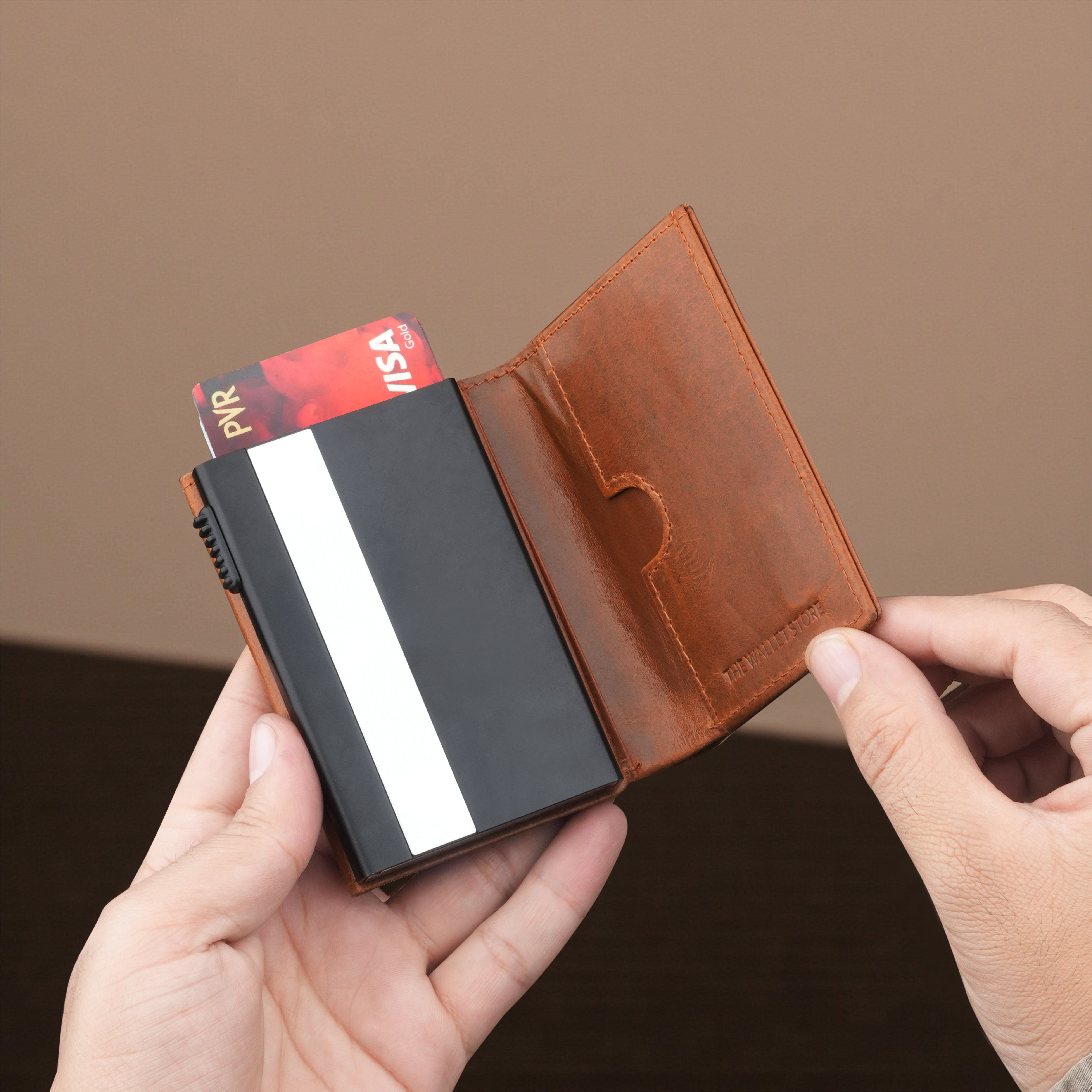 Defender 2.0 RFID Protected Cardholder Wallet - Tan