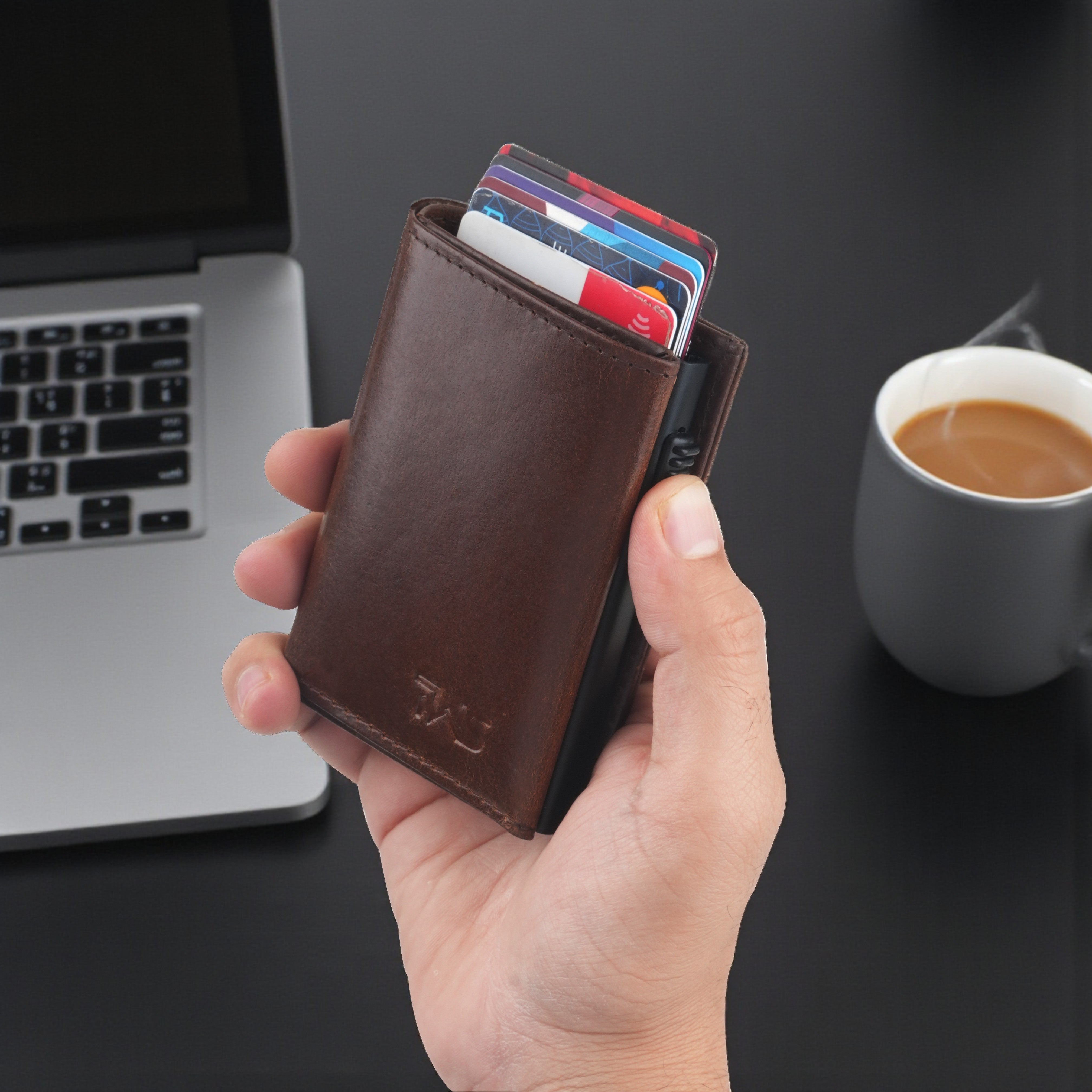 Defender 2.0 RFID Protected Cardholder Wallet - Brown