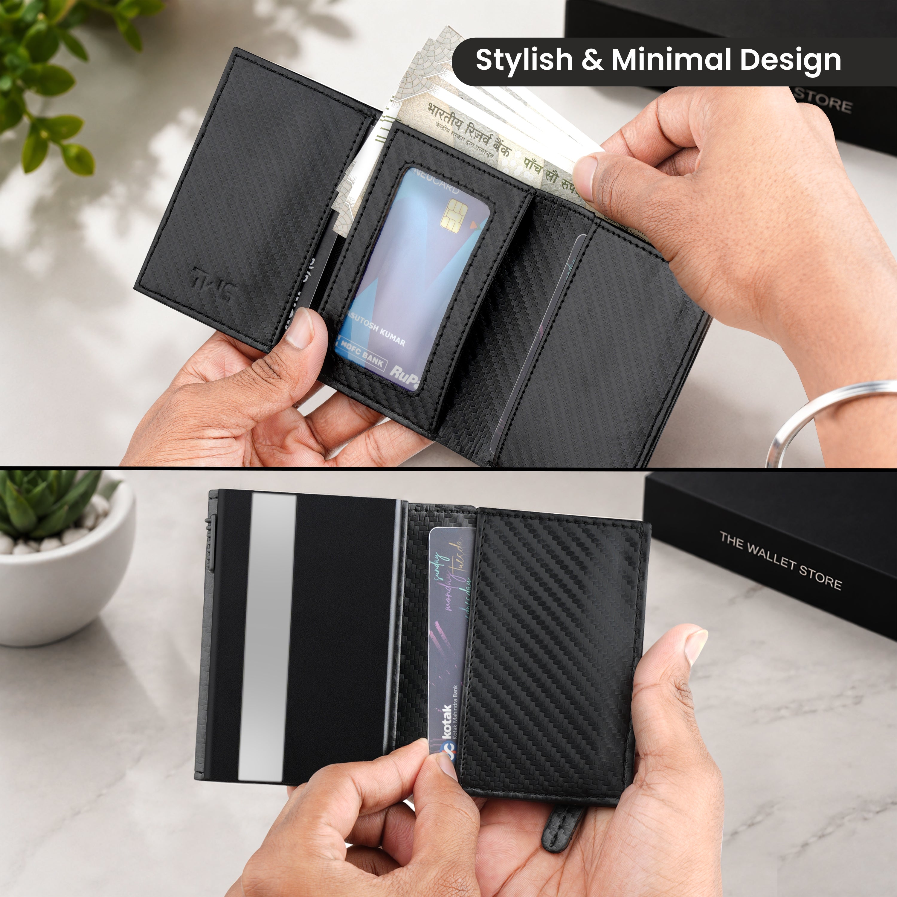 Defender RFID Protected Wallet Cardholder - Carbon Fibre Edition