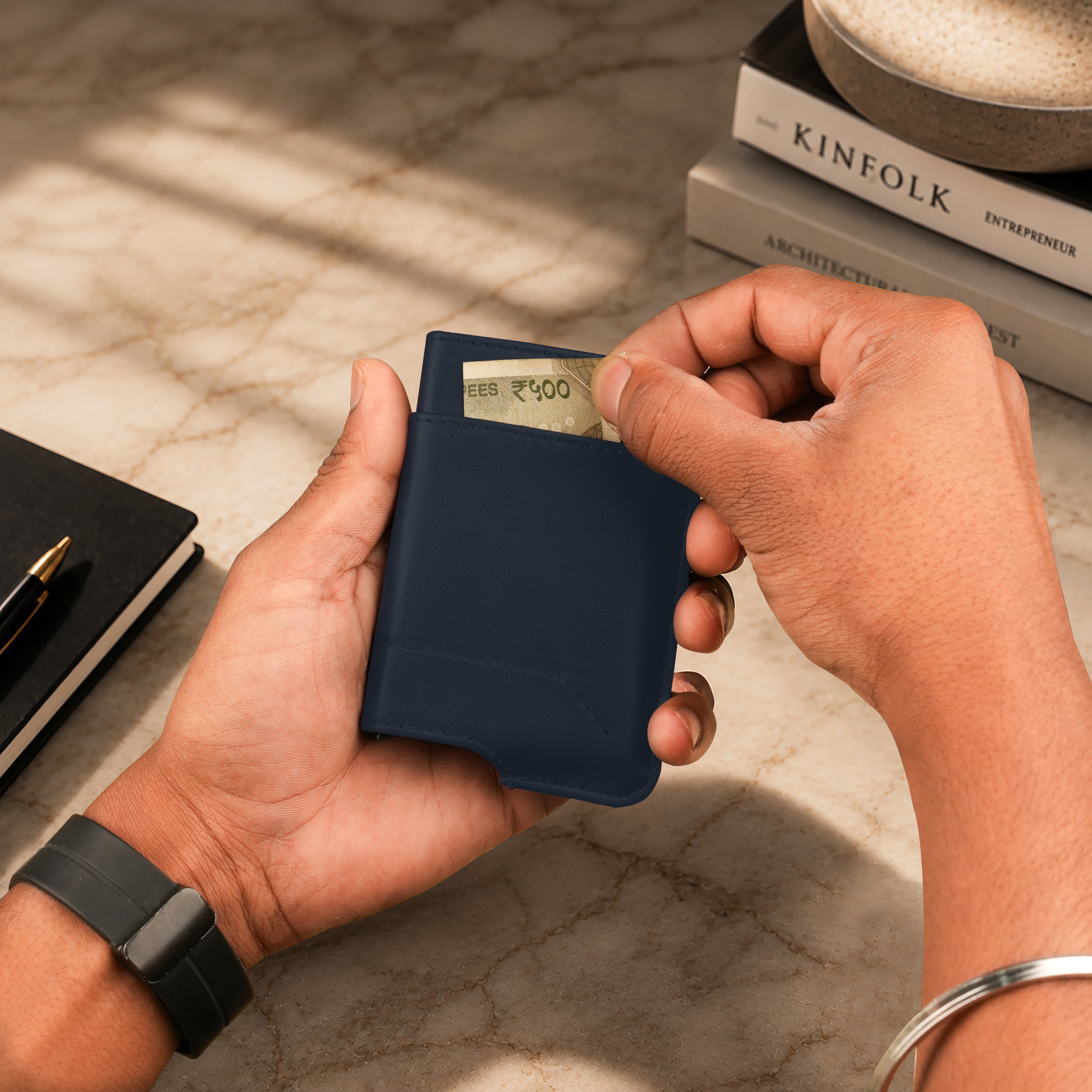 Apex RFID Protected Pop-Up Cardholder - Blue