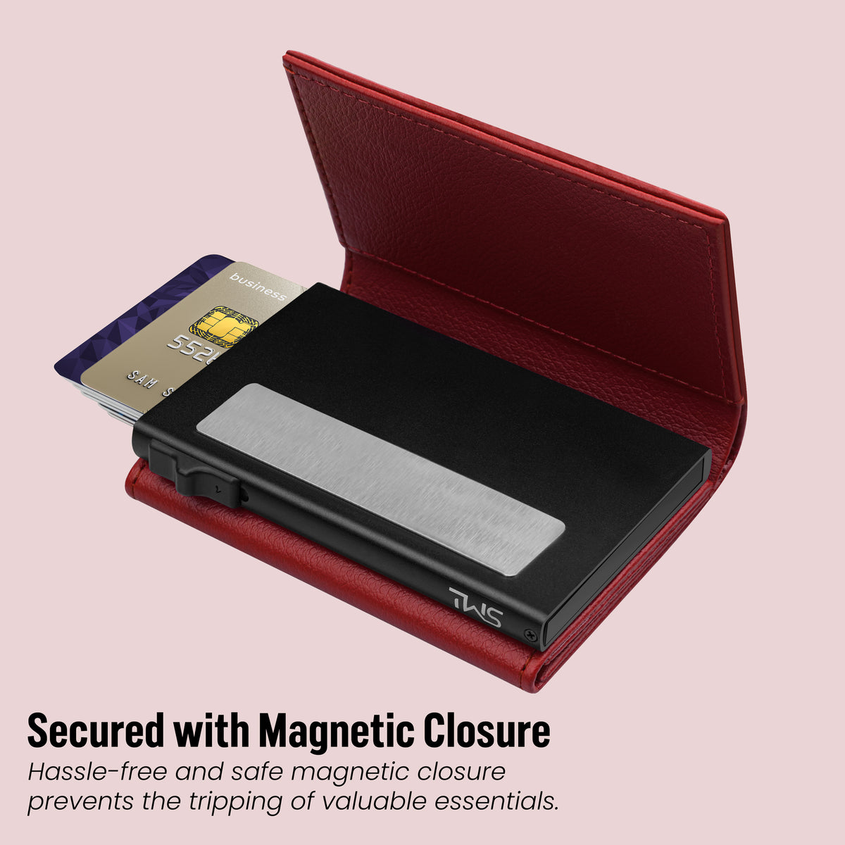 Urban Pop RFID Protection Wallet Cardholder - Maroon