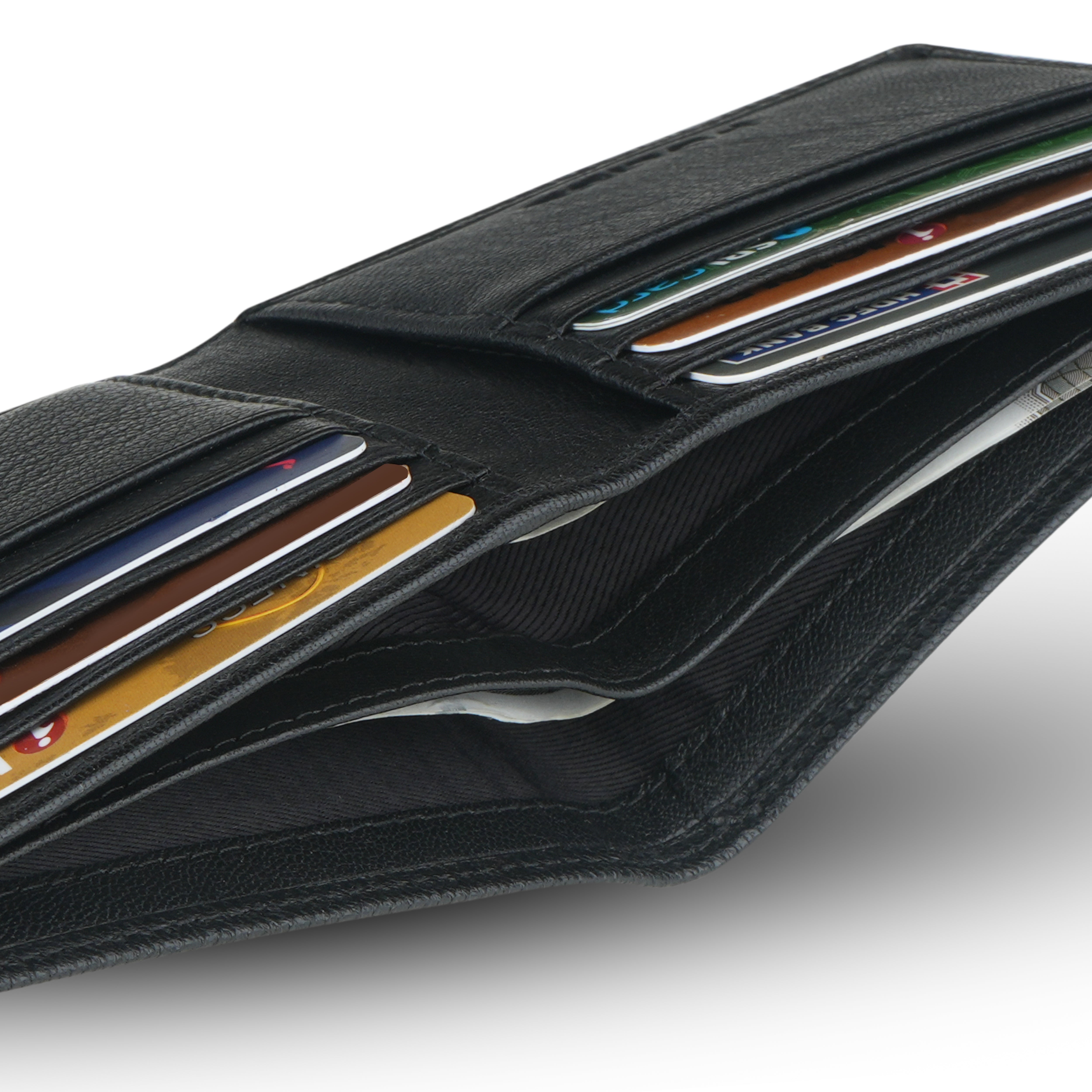 Police Drick Slim Bi-Fold Leather Wallet