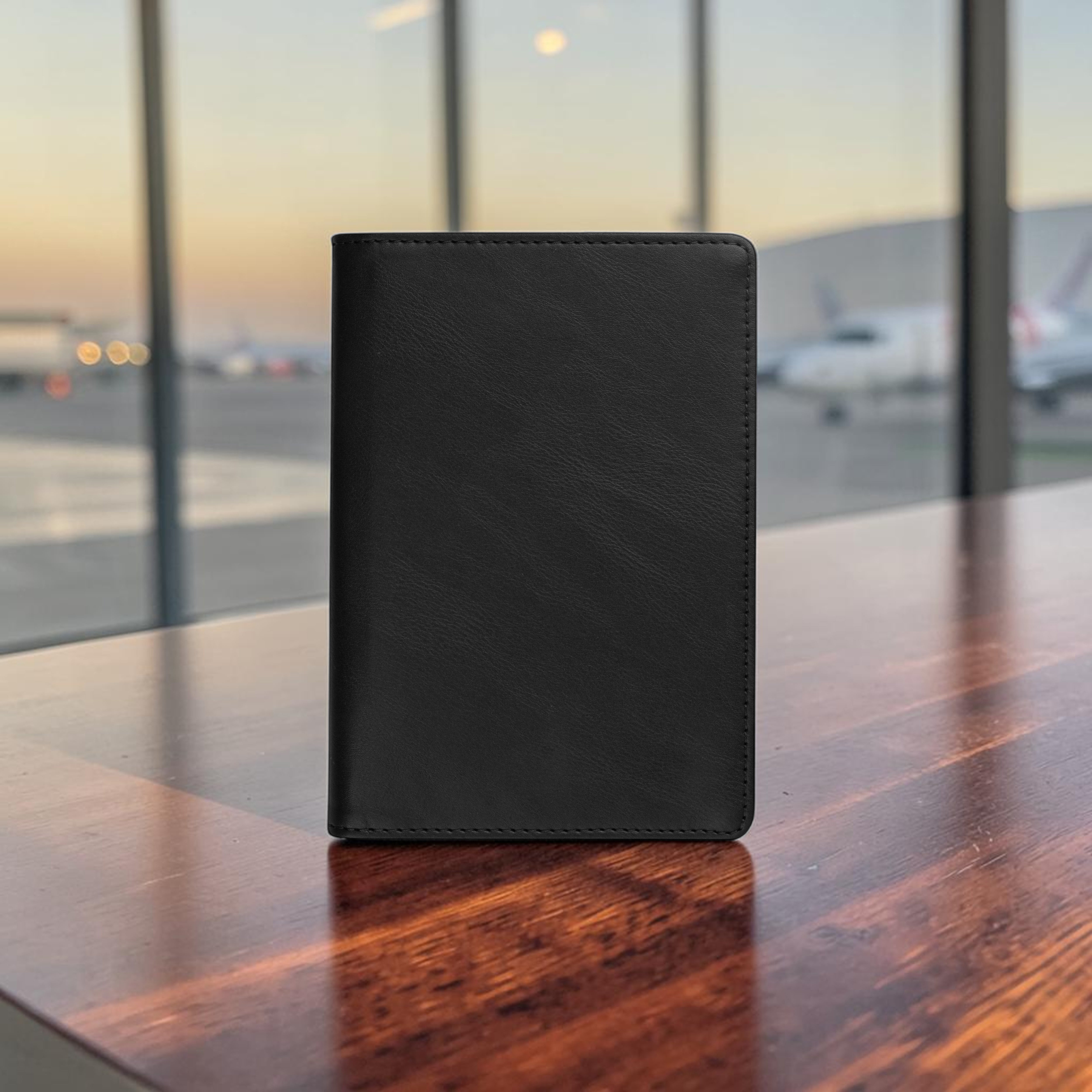 Horizon AirTag Passport Cover - Black