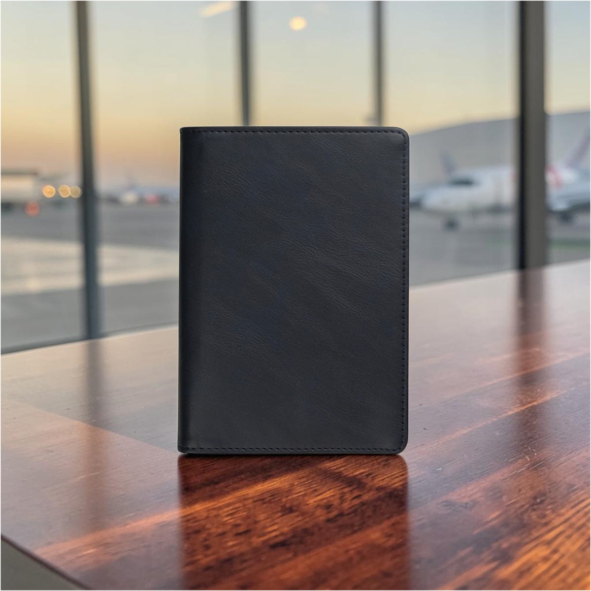 Horizon AirTag Passport Cover - Blue