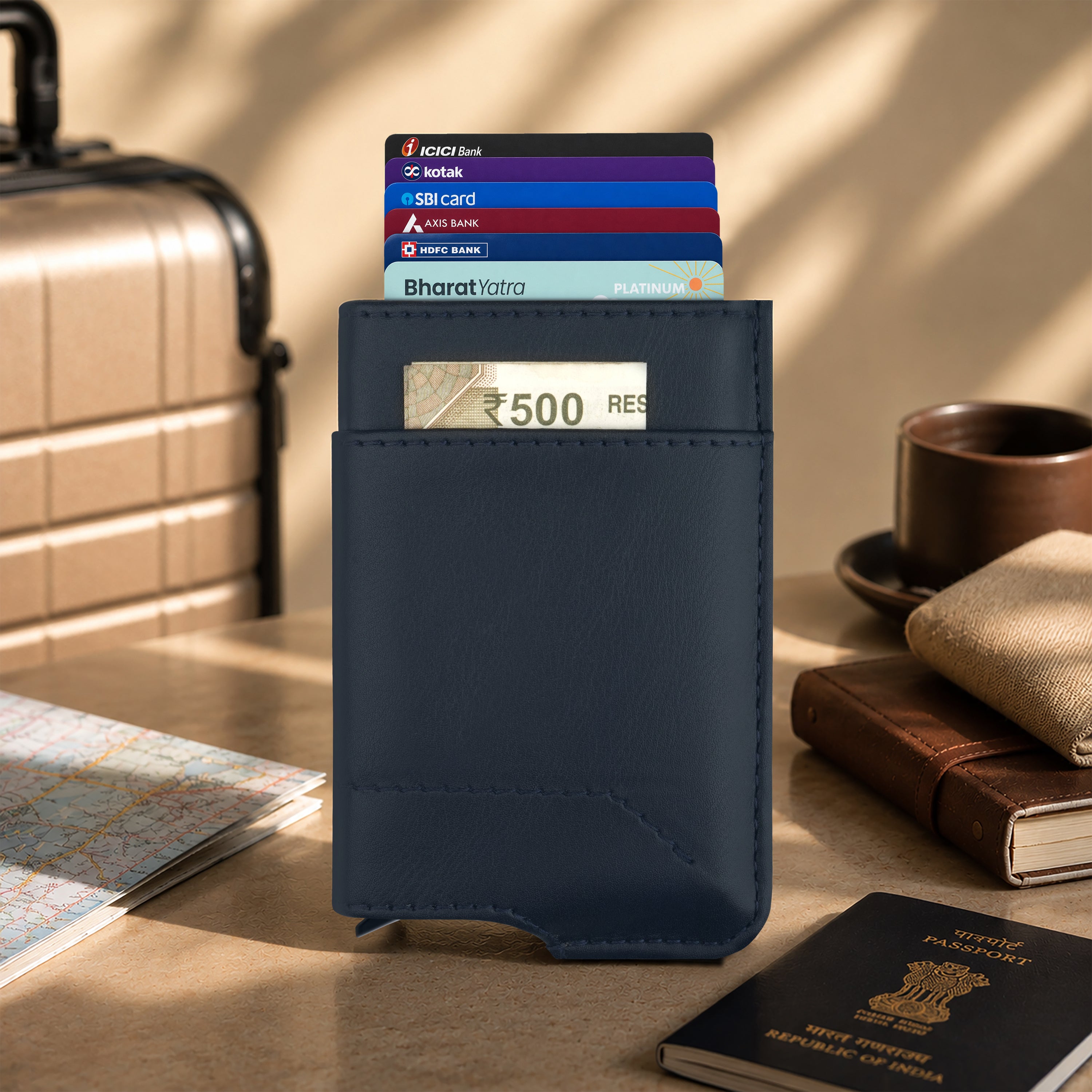 Apex RFID Protected Pop-Up Cardholder - Blue