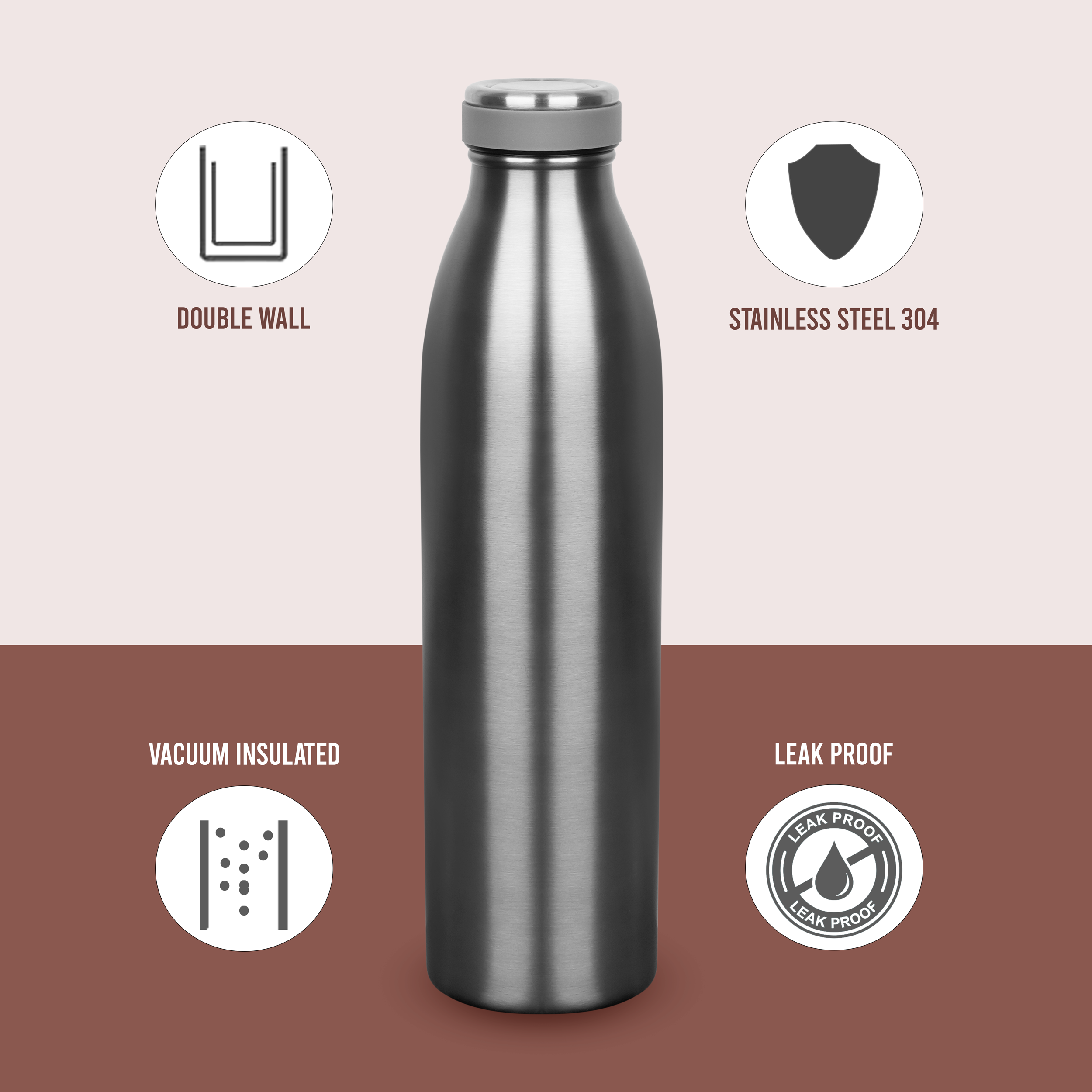 Get Set Go Stainless Steel Vacuum Insulated Water Bottle
