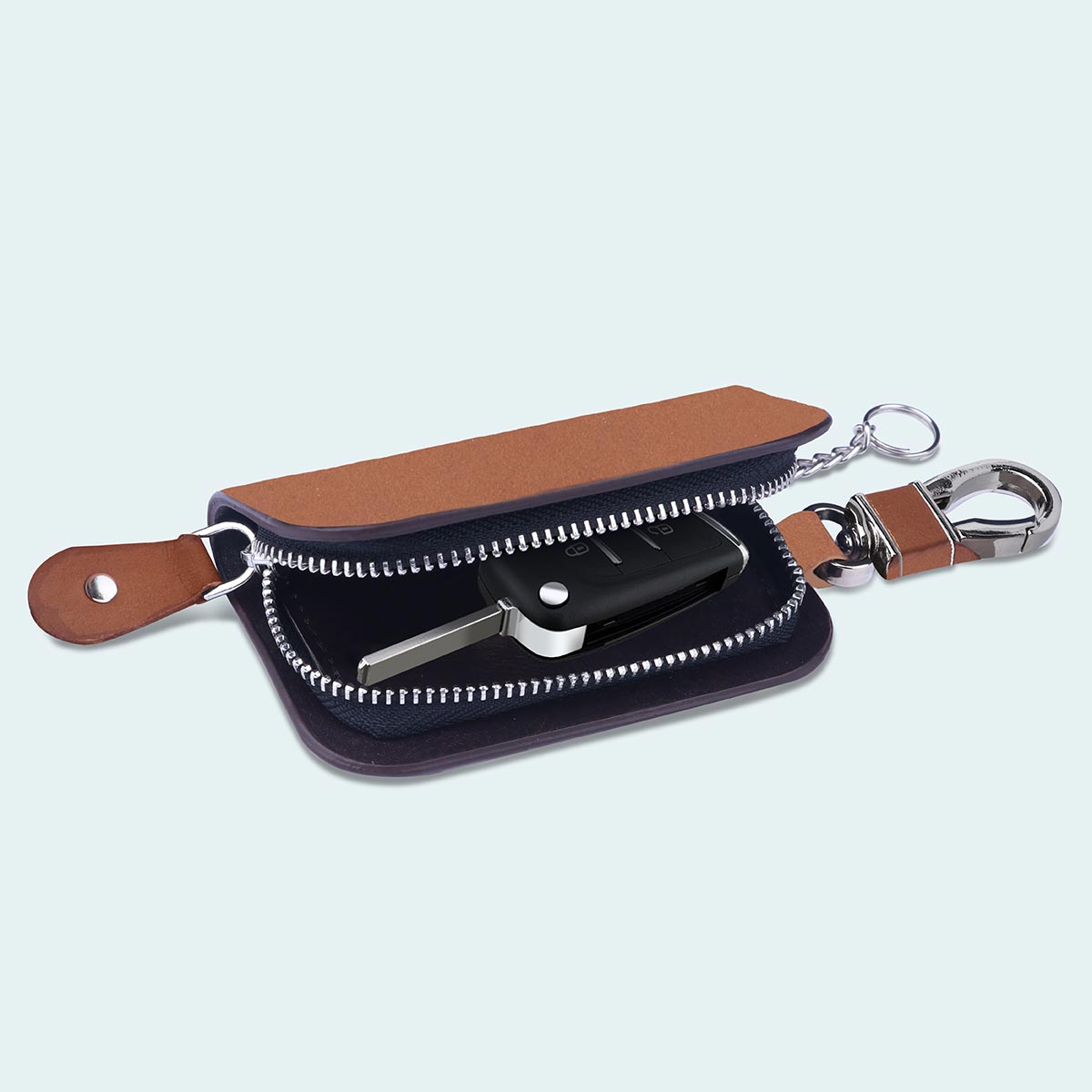 Premium Matte Finish Leather Keycase