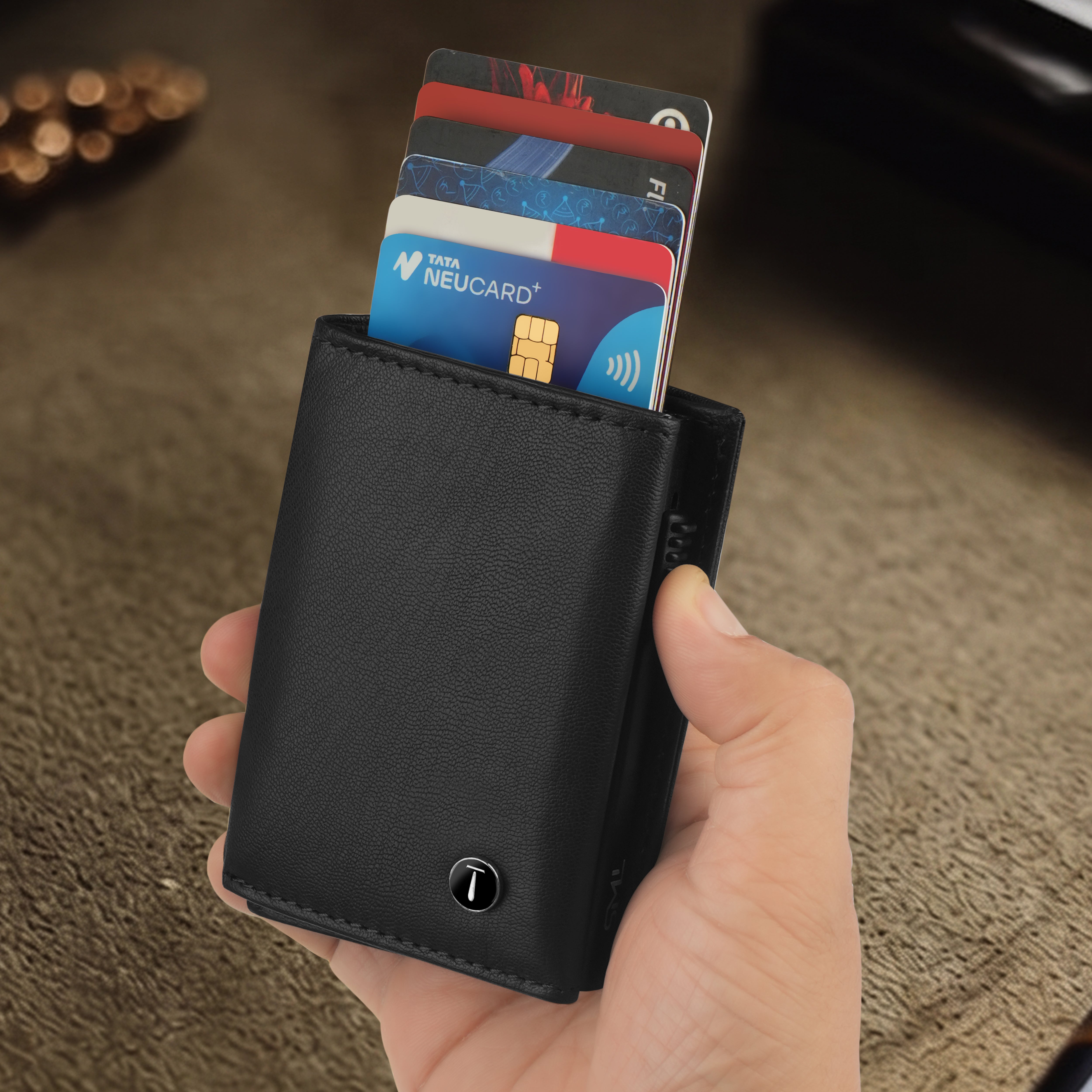 Classic Defender RFID Protected Wallet Cardholder - Black