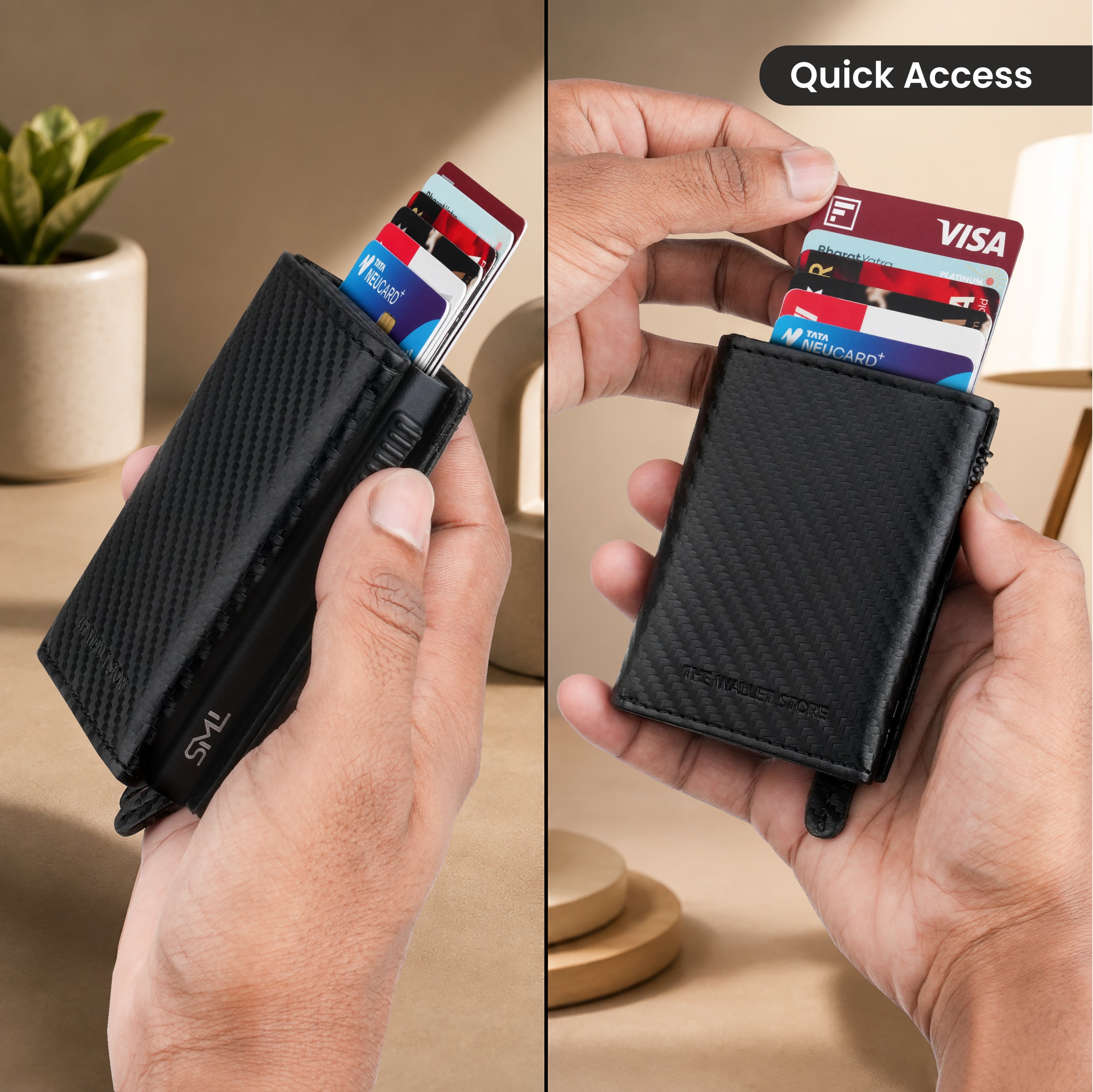Defender RFID Protected Wallet Cardholder - Carbon Fibre Edition