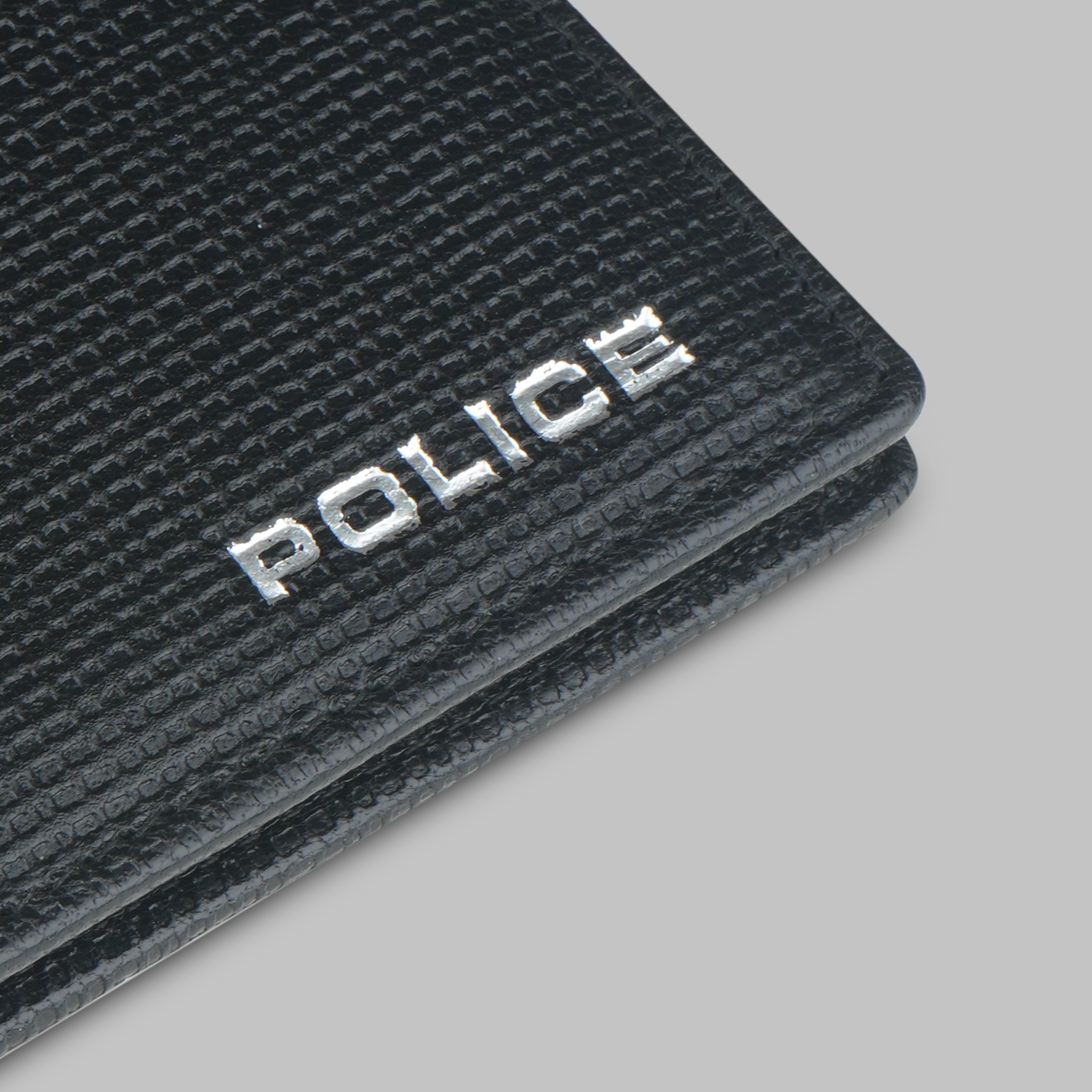 Police Drick Slim Bi-Fold Leather Wallet
