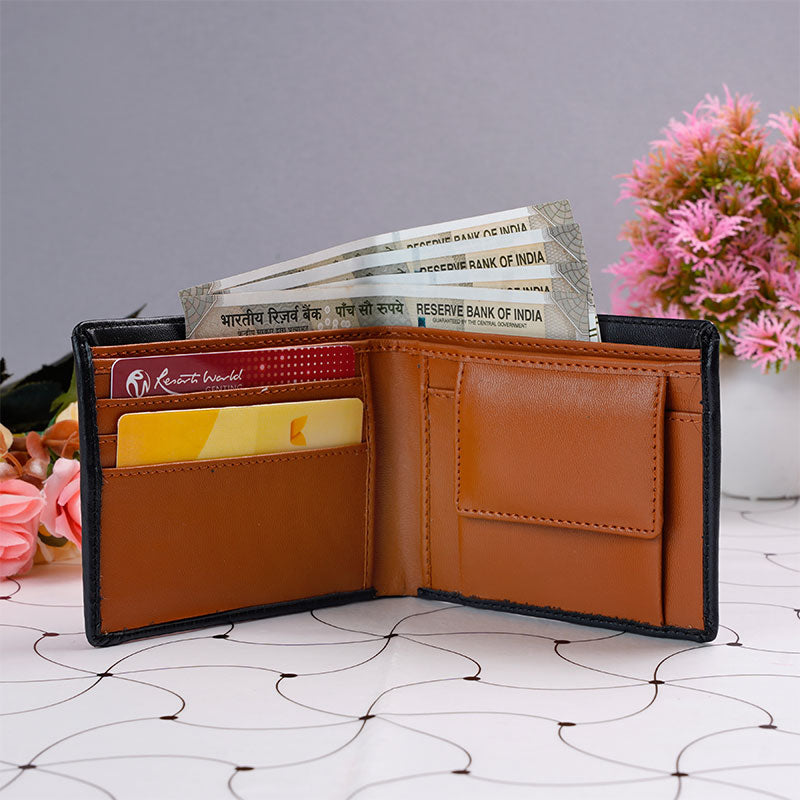 Color Design Wallets Personalized Dual Color Men's Wallet