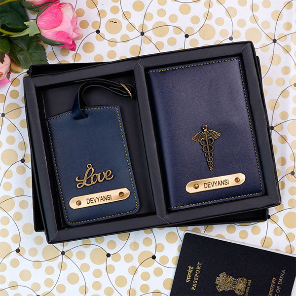 Wanderlust Passport Cover & Luggage Tag Combo