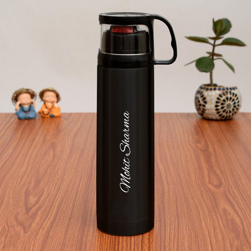 Personalized Vacuum Insulated Flask With Cup Lid