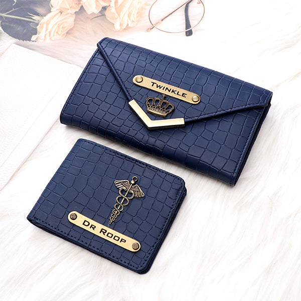 Personalized Brick Style Clutch & Wallet Combo