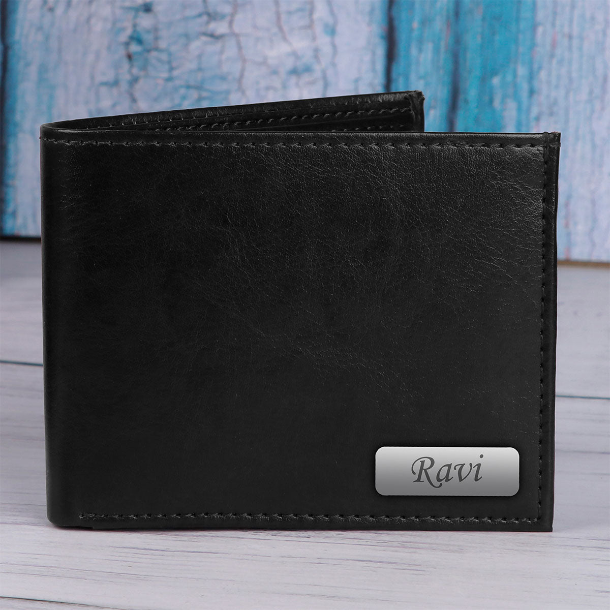 Personalized Belt & Wallet Gift Set - Black