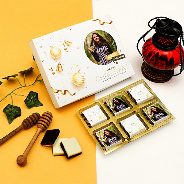 Personalized Christmas Chocolate Box With Photo