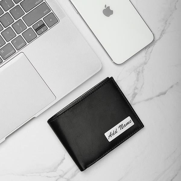 Personalized Wallet & Belt Combo Black