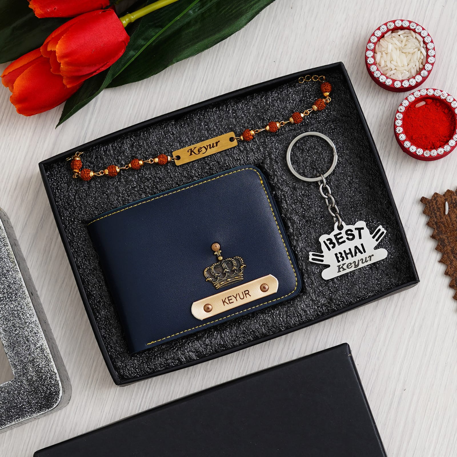 Personalized Rakhi Gift Set For Brother
